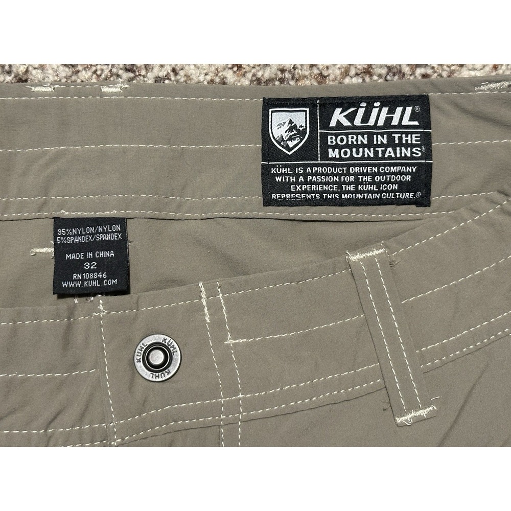 Kuhl Renegade Cargo Shorts, Vintage, Outdoor, Hiking, Nylon, Stretch, Size 32 - Picture 2 of 6